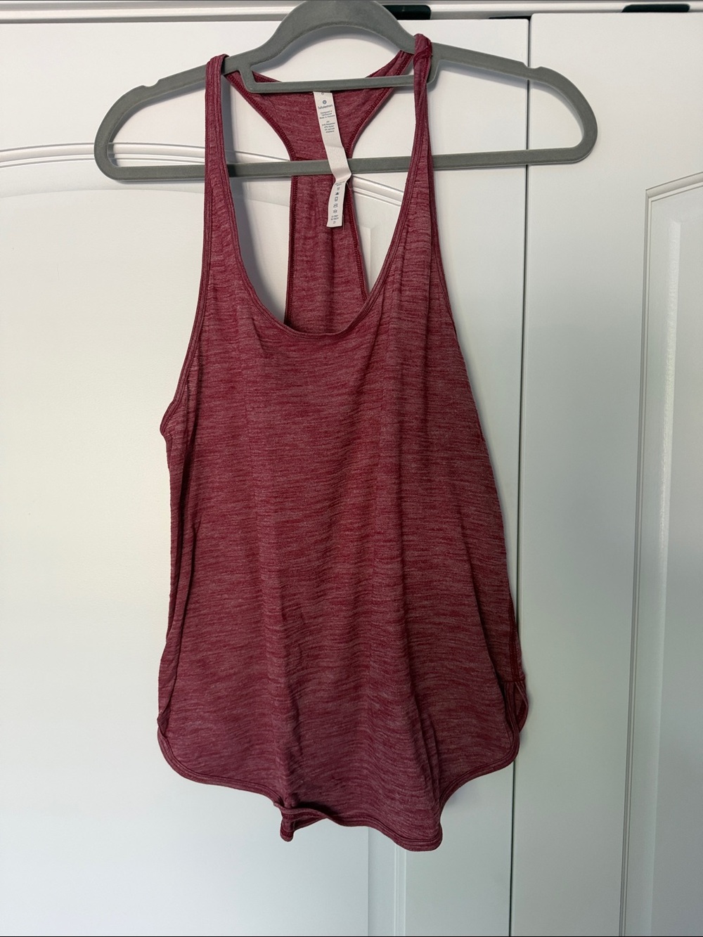 lululemon athletica Maroon Racerback Tank Top